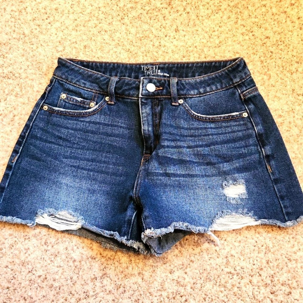 Time and Tru High Rise Jean Shorts